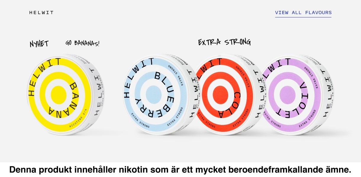 Helwit – det hållbara valet inom nikotinprodukter